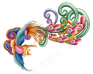 彩色凤带源文件