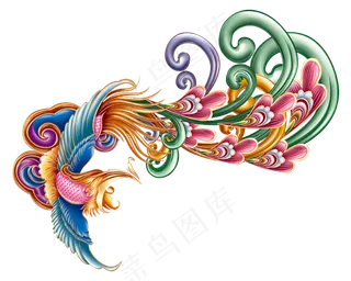 彩色凤带源文件