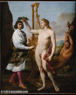 安德里亚 · 萨基 -- 马卡托尼奥 · 帕斯夸里尼(1614-1691)被阿波罗加冕