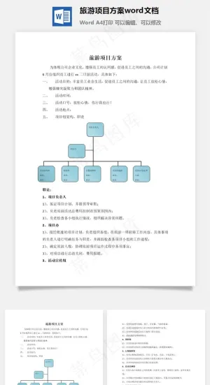 旅游项目方案word文档
