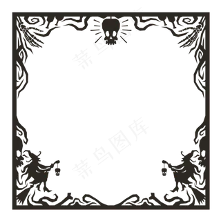 万圣节边框万圣节元素像框