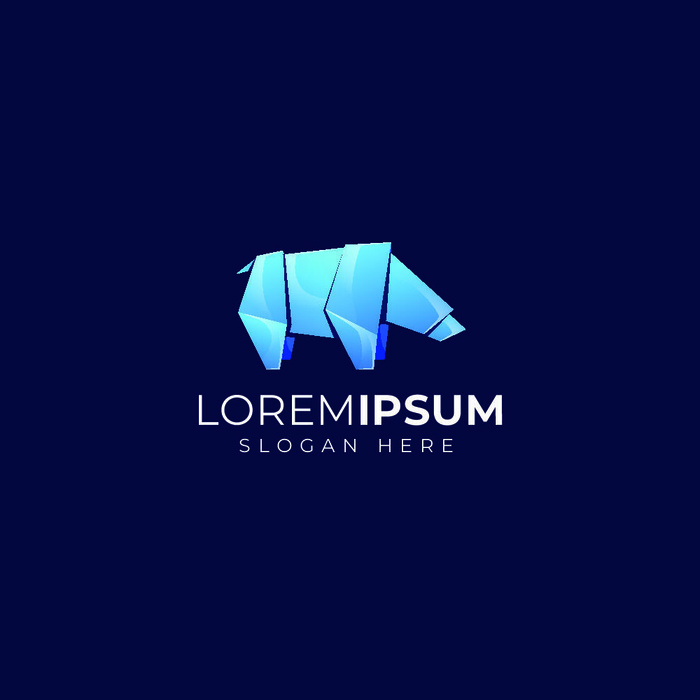 动物形象几何图形状鸟类狗狗渐变LOGO标志ai矢量源文件设计素材eps,ai矢量模版下载