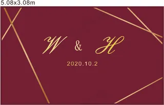 婚礼背景定稿5 红色 红金
