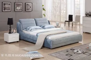 时尚布软床