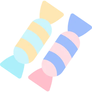 糖果简笔画元素