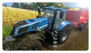 收割拖拉机现代农业