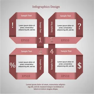 免抠彩色数字标签
