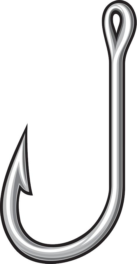 鱼钩 PNG免抠(470x905)
