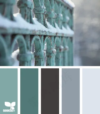 冬天系配色色卡色彩搭配