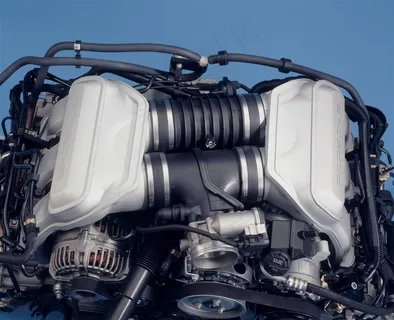 保时捷911Carrera997引擎特写图