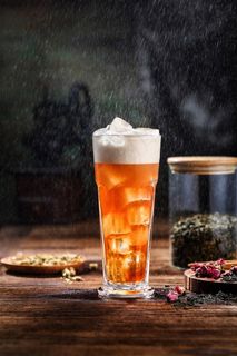 冷饮店饮品图片-红茶奶盖