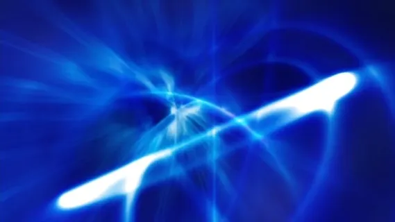 活力, 蓝色的, 线, 灯, 运动, 抽象, 背景