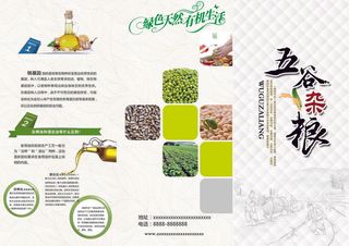 简约风农产品宣传折页反面