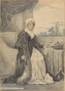 唯美女士肖像艺术油画