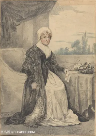 唯美女士肖像艺术油画