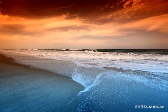 唯美海边日出夕阳壁纸