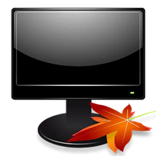 黑色显示器星星