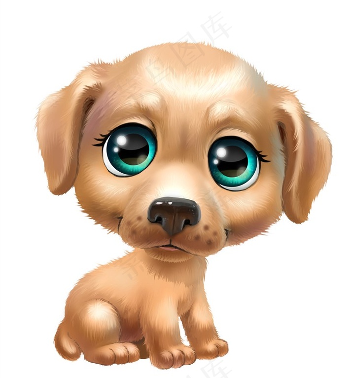 可爱的卡通狗高清图片