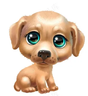 可爱的卡通狗高清图片