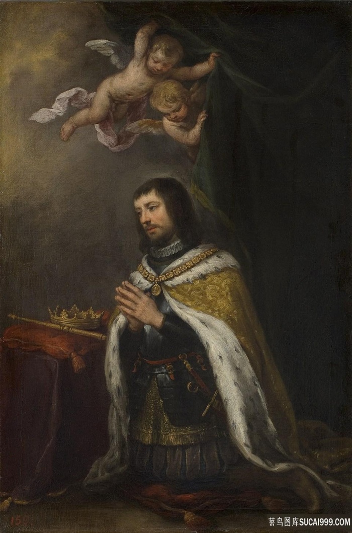 天使男士艺术油画装饰画