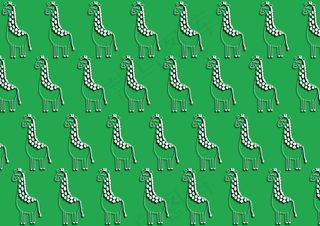 卡通长颈鹿图案壁纸图片