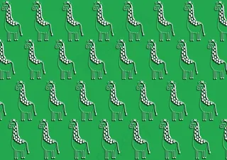 卡通长颈鹿图案壁纸图片