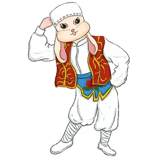 少数族兔子 兔年兔子 兔年素材 兔年元素 兔子