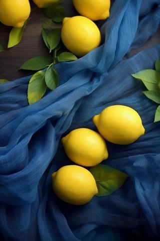 柠檬薄荷摄影背景图