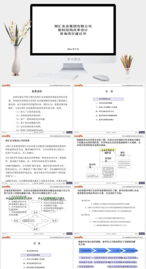 股权激励制度汇报演讲PPT模板