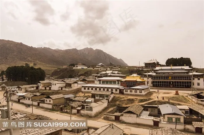 甘南格尔底寺旅游文化景观风光