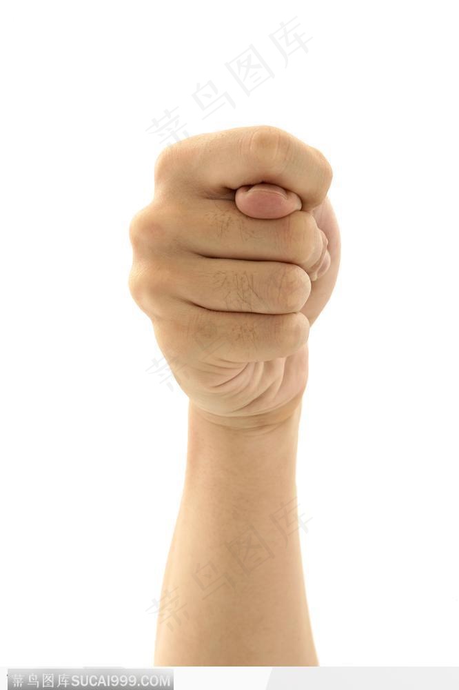 手势喻意-握拳露出拇指