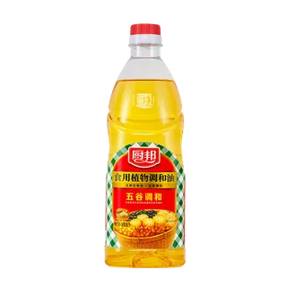 厨邦五谷调和油900毫升超市商品白底图免抠实物摄影png格式图片透明底