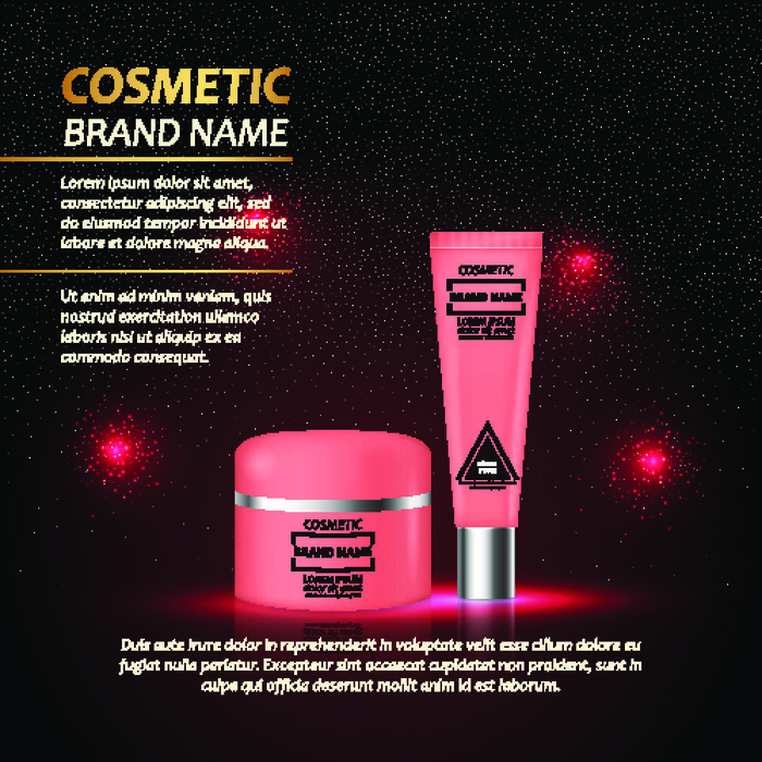 设计广告化妆品素材