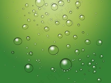浅绿背景水珠图片下载
