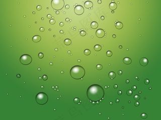 浅绿背景水珠图片下载
