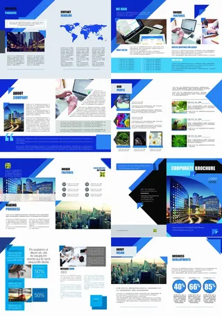 PSD画册(8)企业画册宣传设计感现代风格