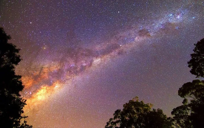 黑色星空摄影素材