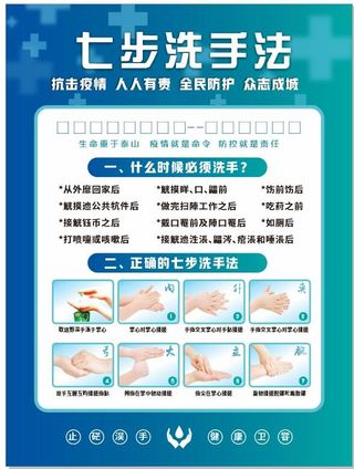 疫情防控七步洗手法01
