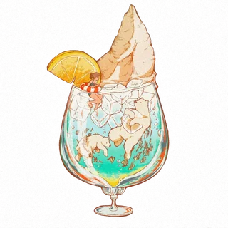 夏日冰饮免扣素材