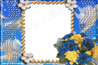 花朵相框素材图片下载