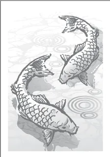 水墨黑白鲤鱼素材 水墨黑白鲤鱼素材