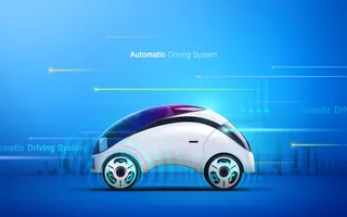 未来自动驾驶海报PSD分层素材