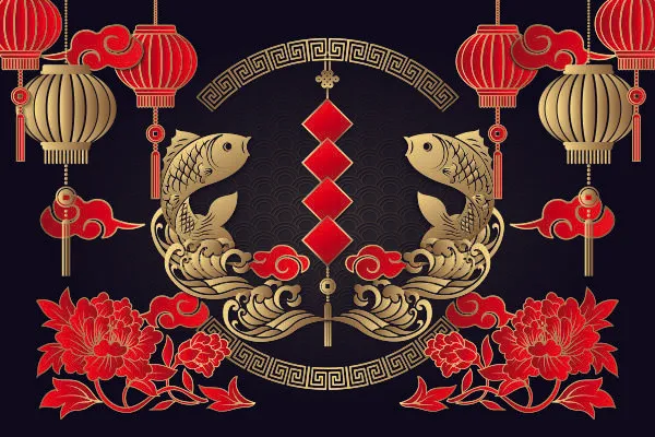 设计装饰礼盒祝贺新年eps,ai矢量模版下载