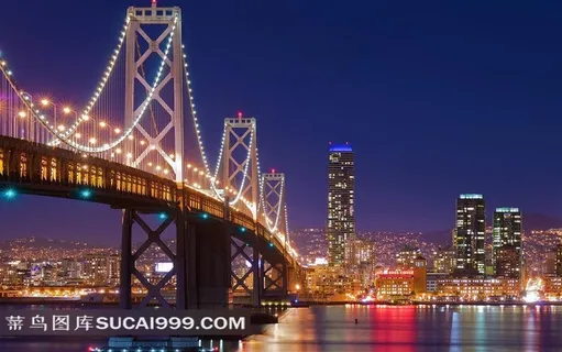 时尚都市大桥夜景摄影 时尚都市大桥夜景摄影