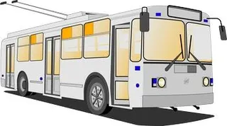 无轨电车 PNG免抠