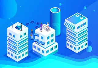 商务2.5D未来科技商务素材