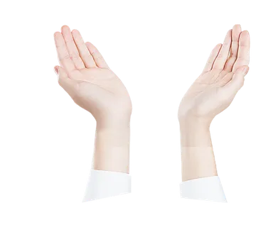 手势双手打开免抠png