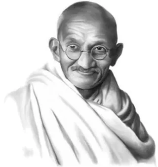 圣雄甘地 PNG免抠