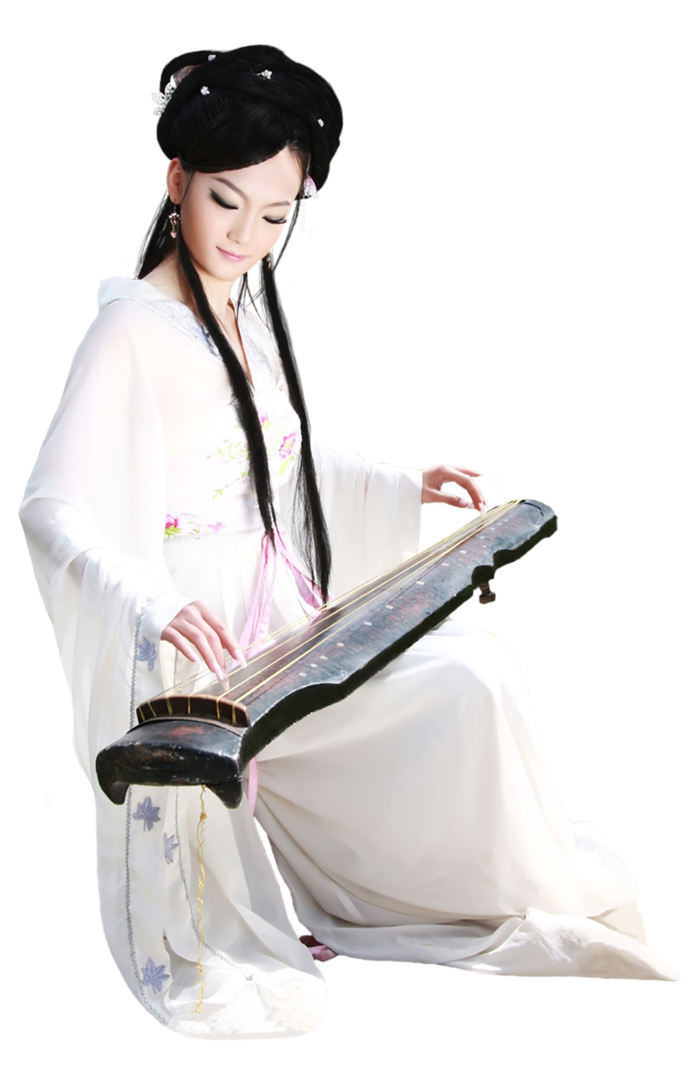 07 (11)免抠元素 免抠摄影 美女 人物 服装 古风 演奏