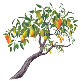 芒果树枝元素
